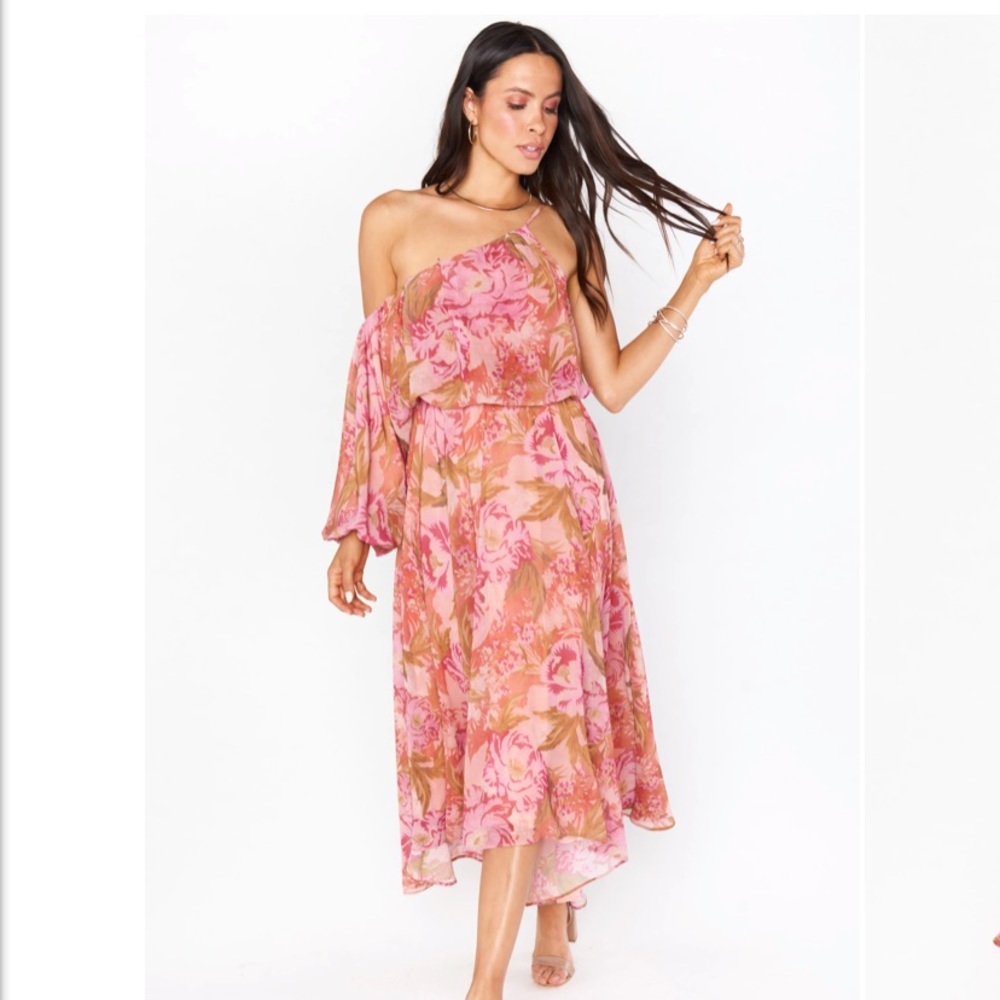 Show Me Your MuMu Event Floral Midi Dress